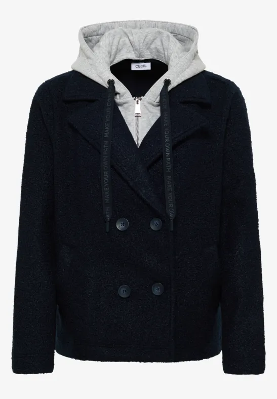 Trench-coat avec incrustation dark navy blue