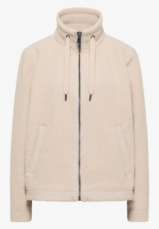 Kurze Teddy-Jacke teddy vanilla white