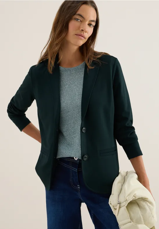 Basic Blazer ink green