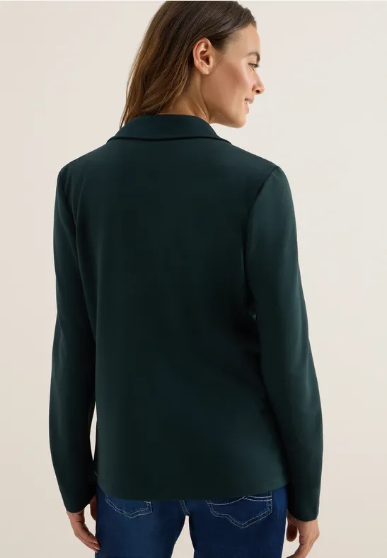 Basic Blazer ink green
