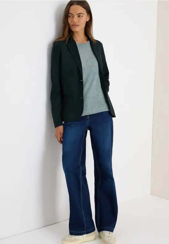 Basic Blazer ink green