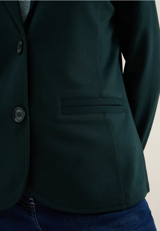 Basic Blazer ink green