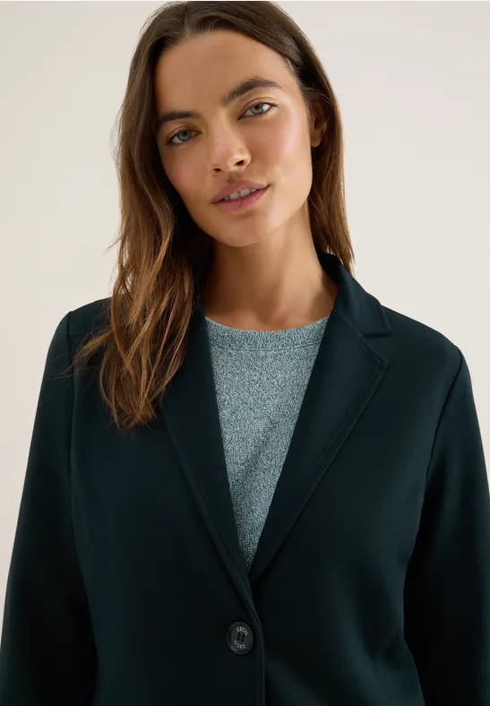Basic Blazer ink green