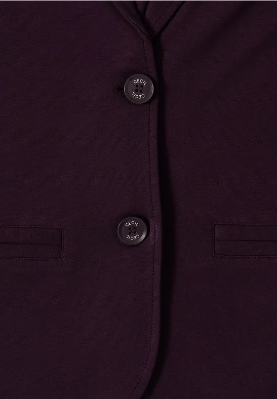 Basic Blazer eggplant red