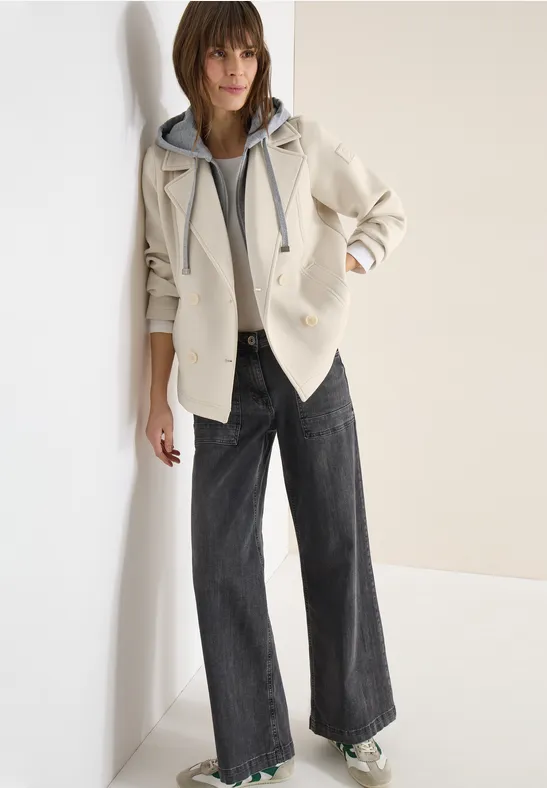 Kurzer Trenchcoat dust beige