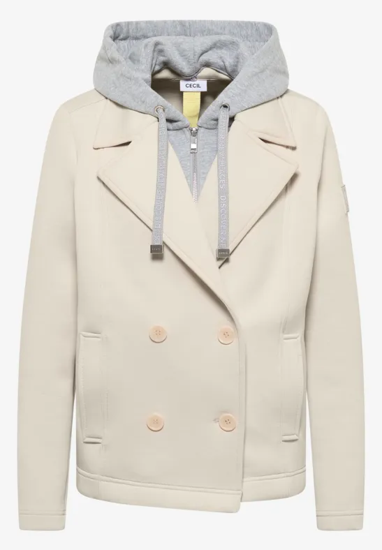 Kurzer Trenchcoat dust beige