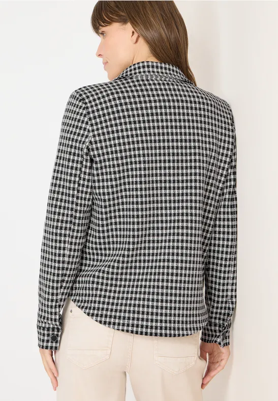 Jacquard Check Indoor Jacke Black