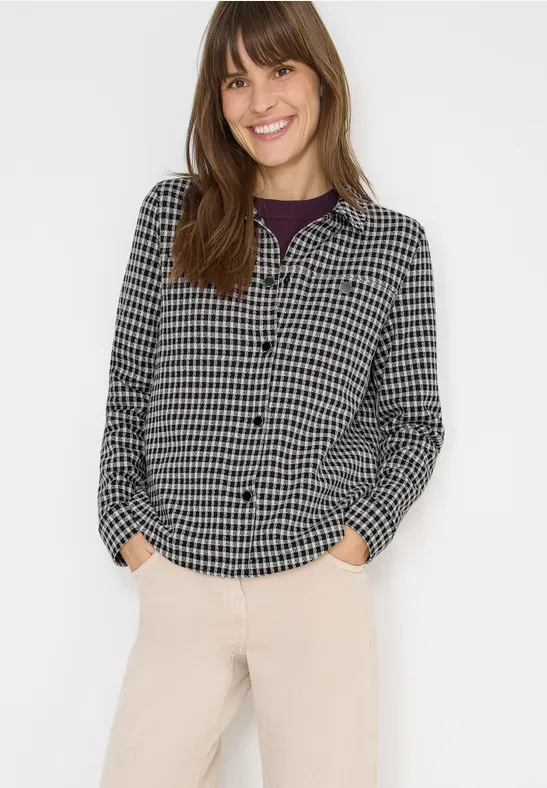 Jacquard Check Indoor Jacke Black