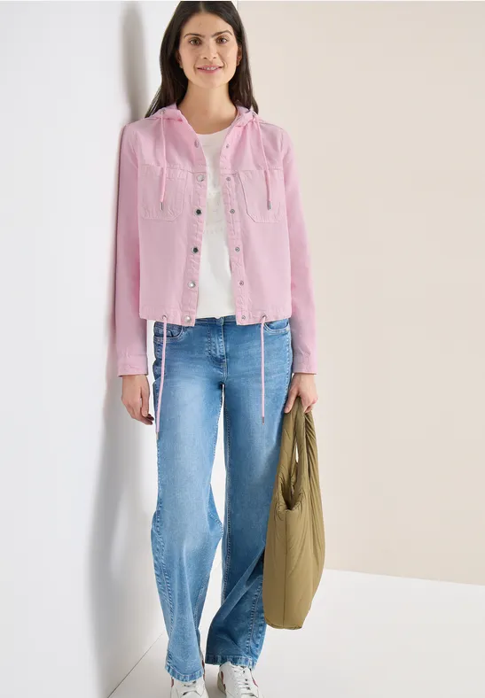 Veste avec capuche light blush rose