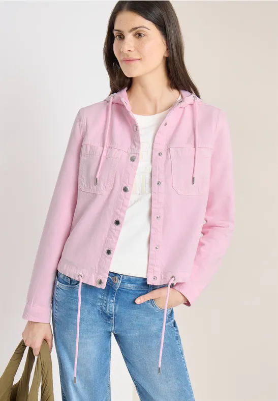 Veste avec capuche light blush rose