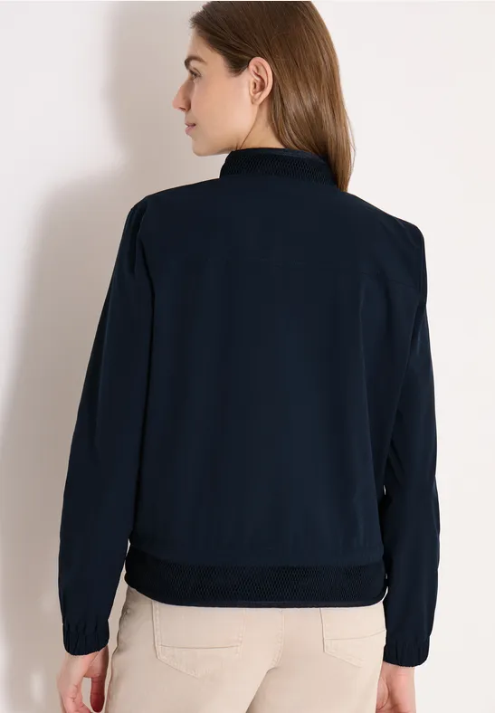 Blouson mit Tunnelzug und Mesh-Details universal blue