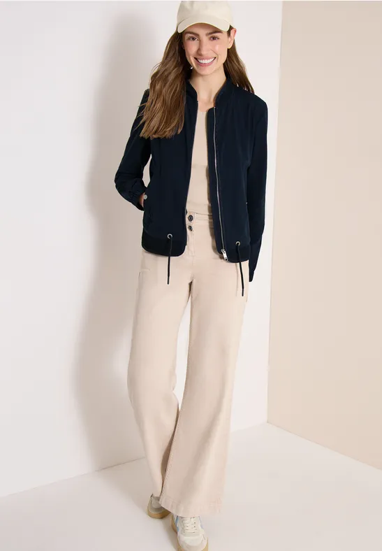 Blouson mit Tunnelzug und Mesh-Details universal blue