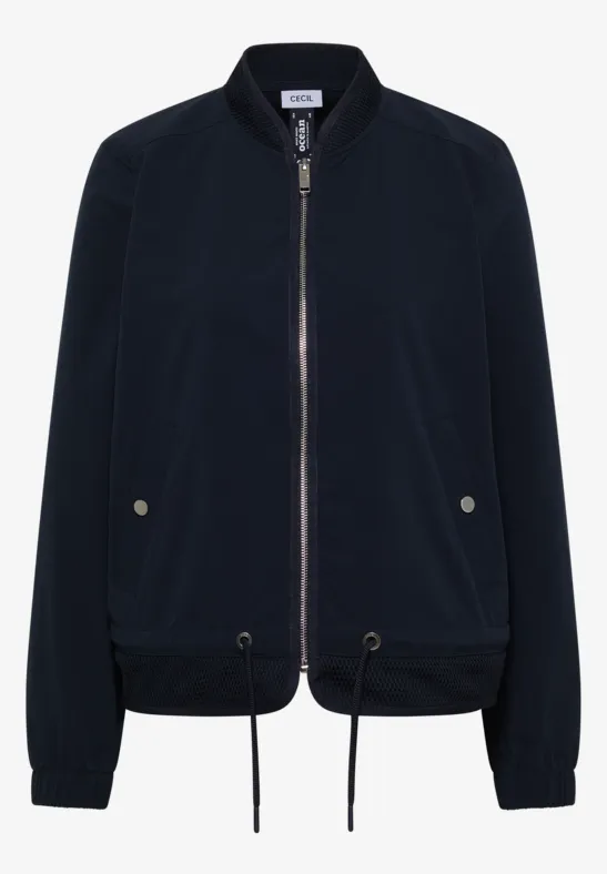 Blouson mit Tunnelzug und Mesh-Details universal blue