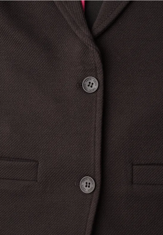 Veste marron à deux boutons avec poches