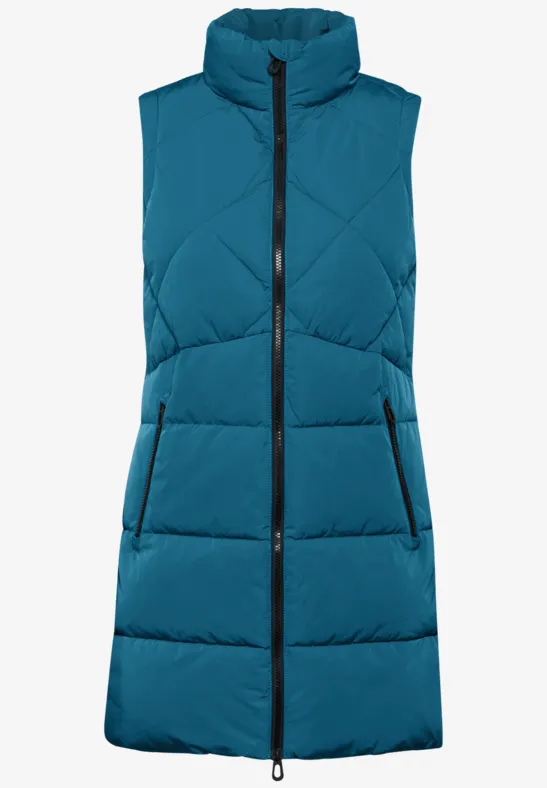 Lange Weste nordic aqua blue