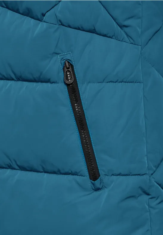 Lange Weste nordic aqua blue