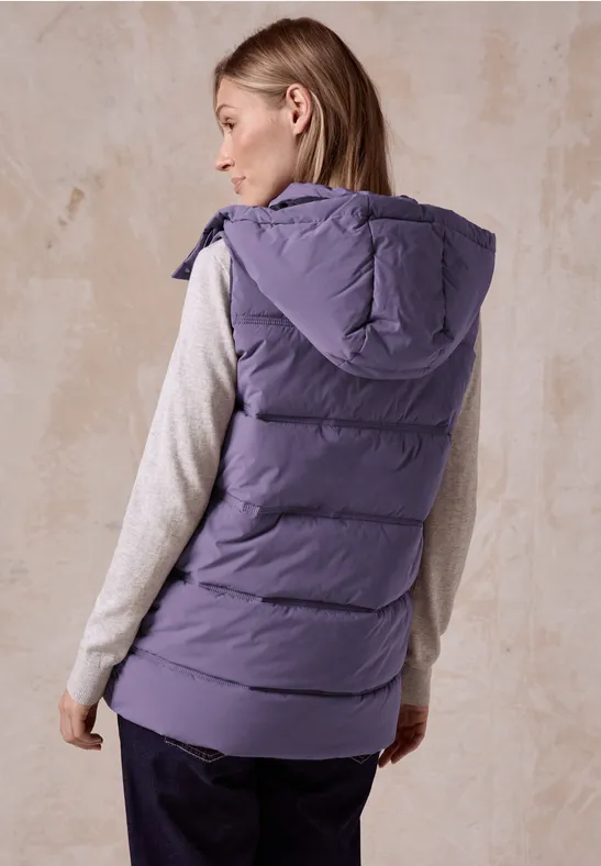 Gilet avec capuche stormy violet