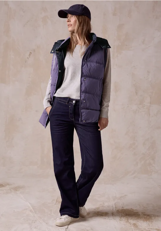 Gilet avec capuche stormy violet