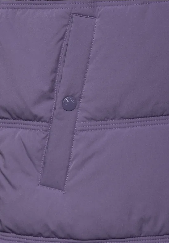 Gilet avec capuche stormy violet