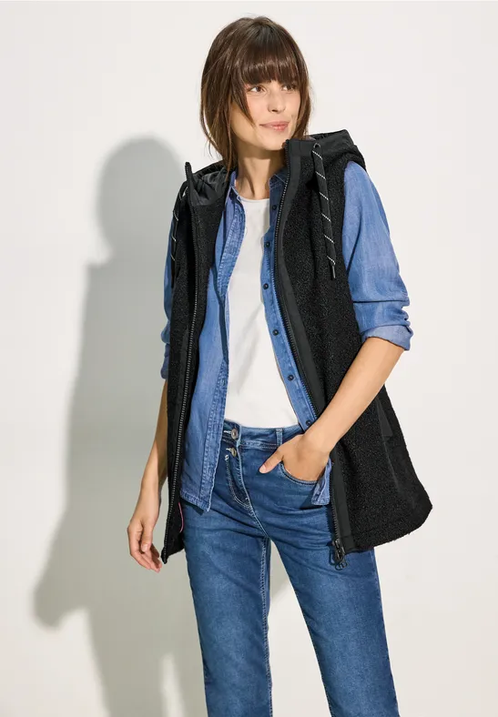 Gilet aspect laine Black