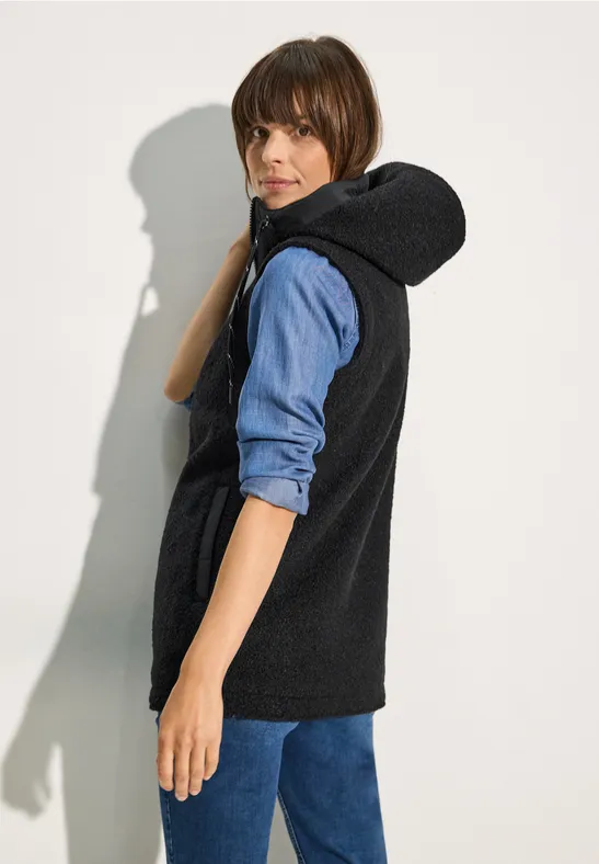 Gilet aspect laine Black