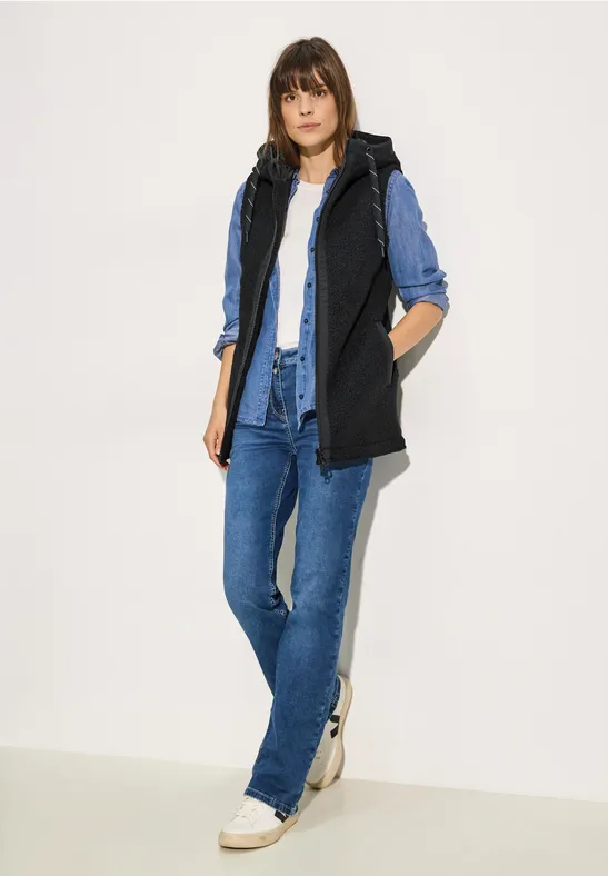 Gilet aspect laine Black