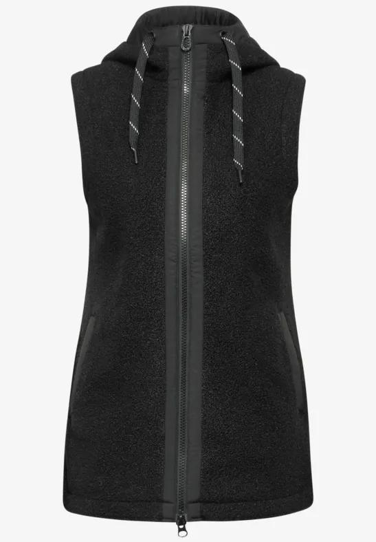 Gilet aspect laine Black