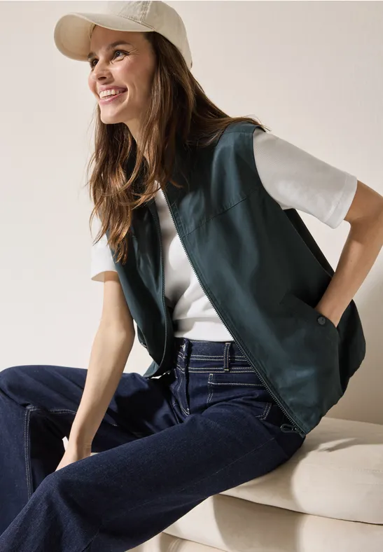 Blouson-Weste slate khaki