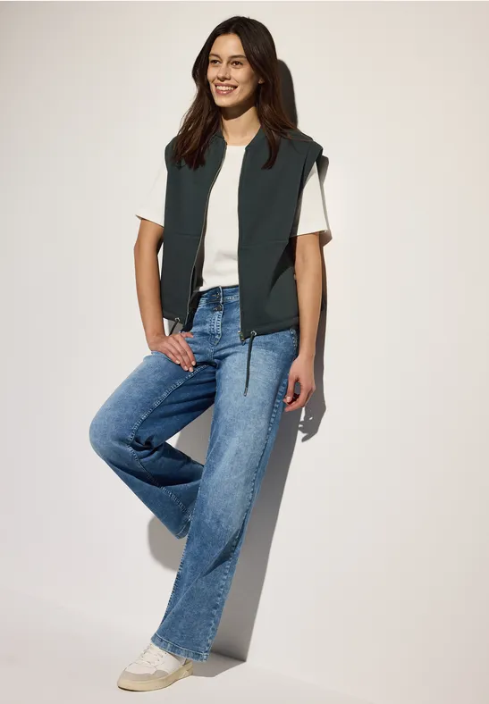 Gilet en sweat slate khaki