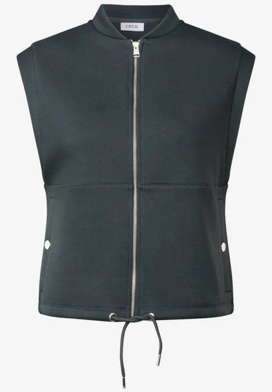 Gilet en sweat slate khaki