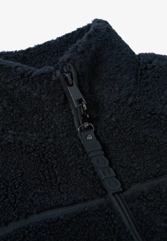 Kurze Teddy-Weste dark navy blue