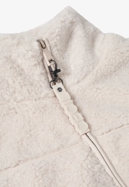 Kurze Teddy-Weste teddy vanilla white