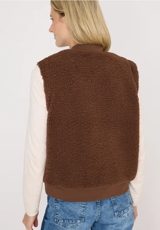 Teddy Weste mocha caramel