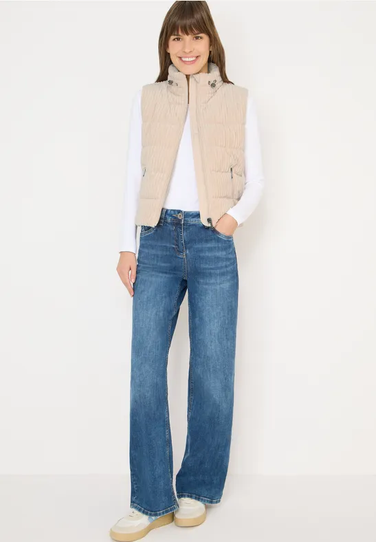 Strukturmix Cordweste pearl beige