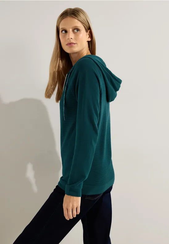 Strukturmix Cardigan deep lake green