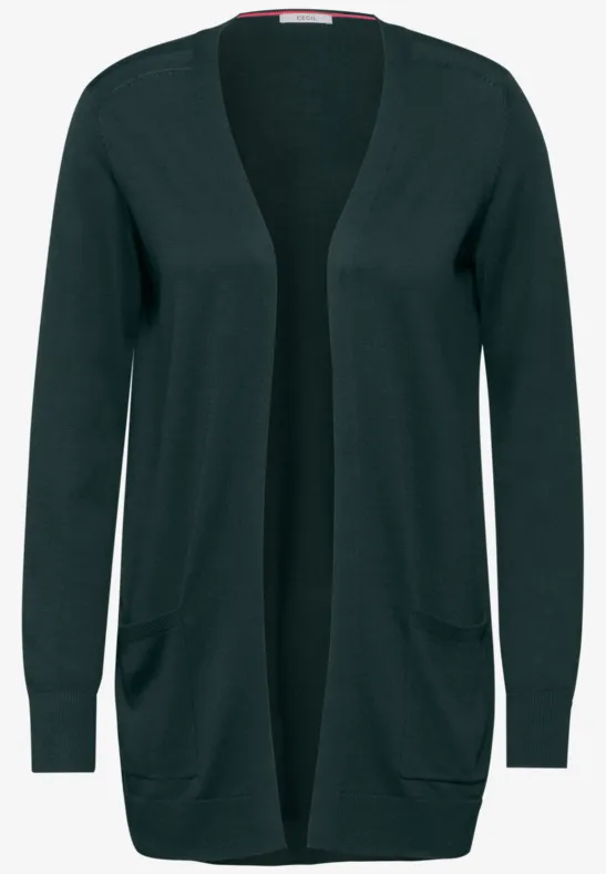 Cardigan ouvert fir green