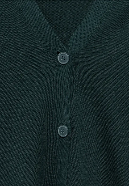 Feinstrickcardigan fir green