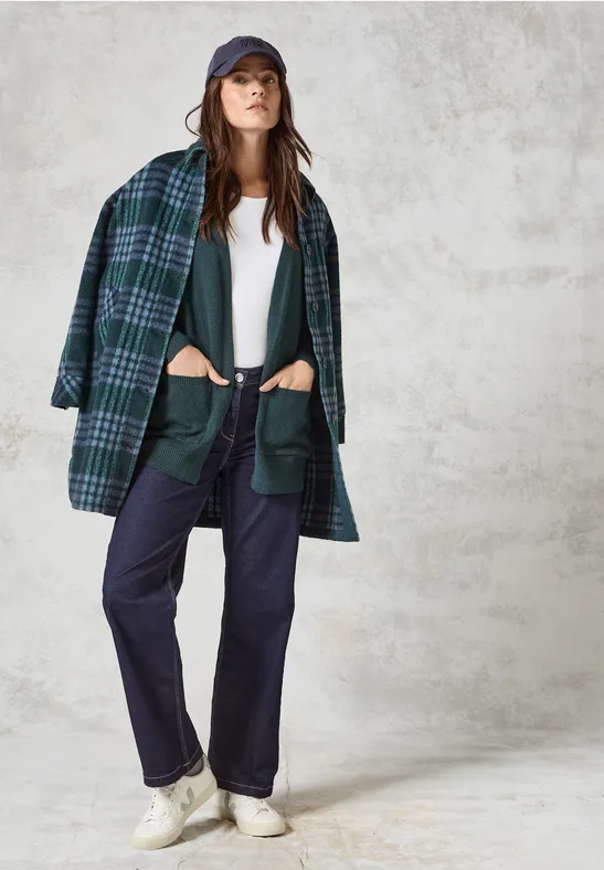 Langer Cardigan fir green melange