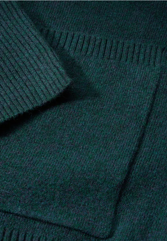Langer Cardigan fir green melange