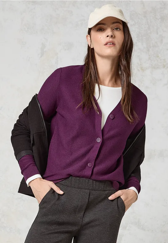 Cardigan structuré beloved berry