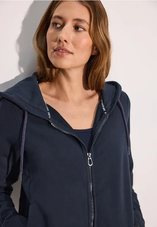 Sweatjacke mit Kapuze universal blue