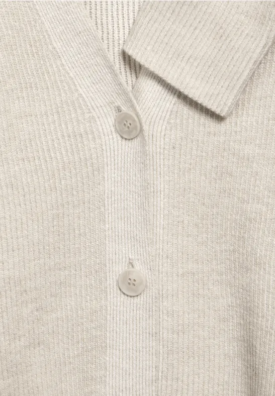 Cardigan avec motif tricoté alabaster beige melange