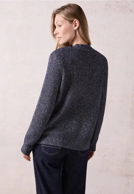 Vest in gemêleerde look universal blue