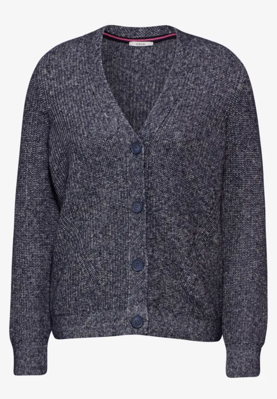 Vest in gemêleerde look universal blue