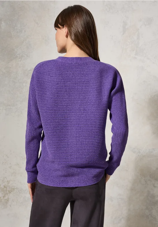Chenille Dolman Cardigan wild lilac