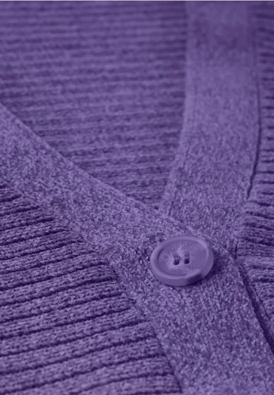 Chenille Dolman Cardigan wild lilac