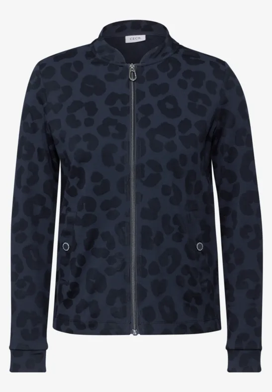 Leo-Jaquard-Jacke universal blue
