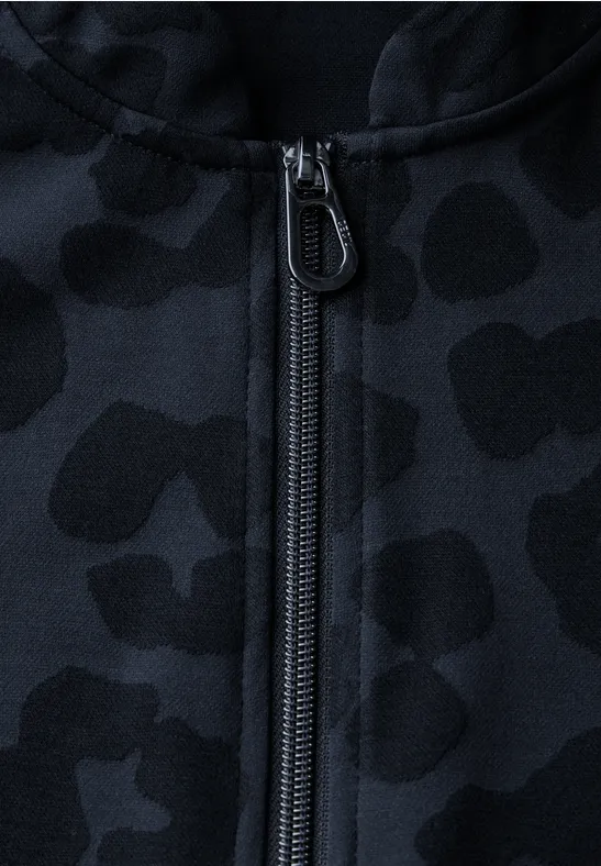 Leo-Jaquard-Jacke universal blue