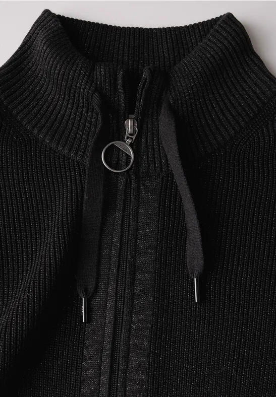 Gilet avec détails scintillants black lurex