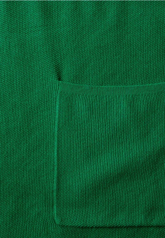 Cardigan ouvert en maille fine garden green
